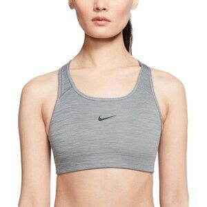 Nike Women's DRI-FIT Racerback Grey Sports Bra Comfy Activewear Sport Size L